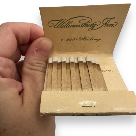Vintage Matchbooks Williamsburg Virginia Colonial Williamsburg LOT OF 7 1980s - Picture 7 of 10